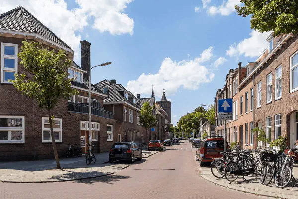 A neighborhood of Dutch houses illustrating the housing market affected by the Affordable Rent Act